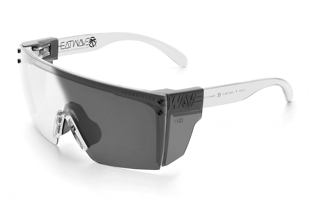 Lazer Face Glasses: VAPOR CLEAR Frame Photochromic Lens Z87