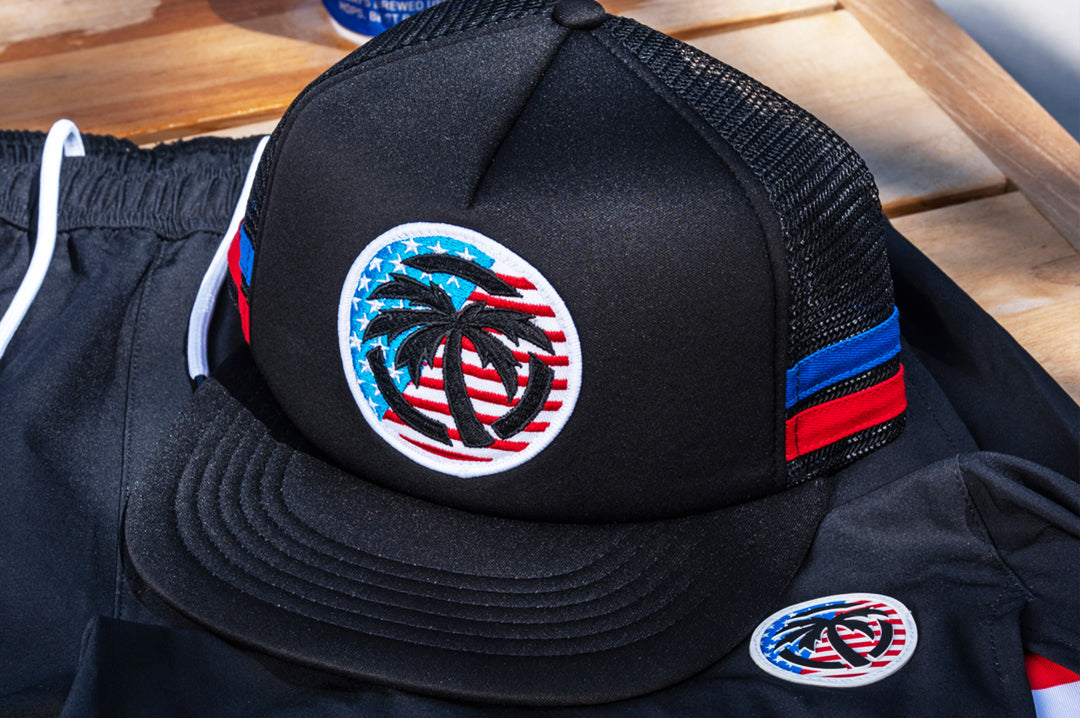 HWV Foam Trucker Hat Icon RWB