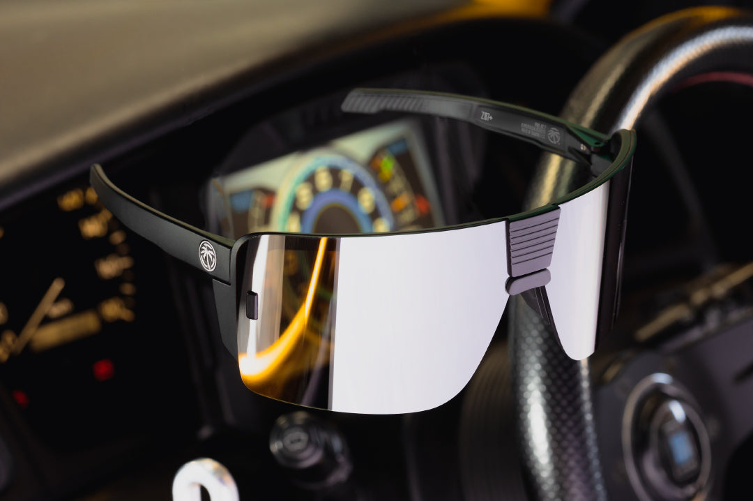 Vector Sunglasses: Silver Z87+
