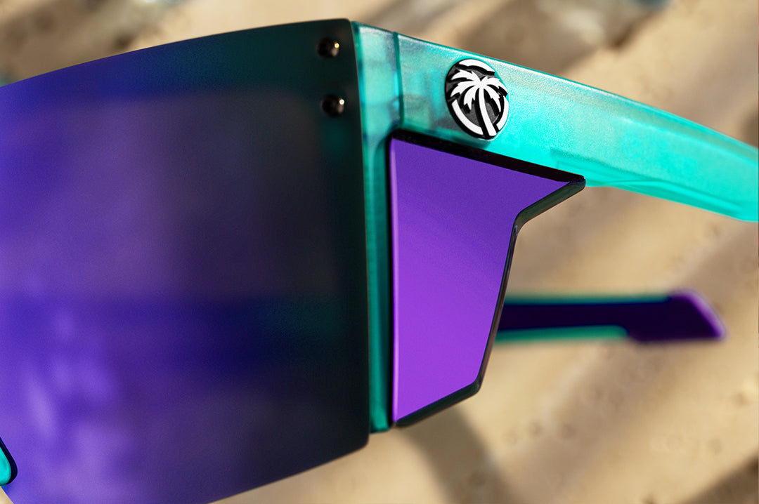 Performance XL Lazer Face Sunglasses: Aqua Frost Z87+