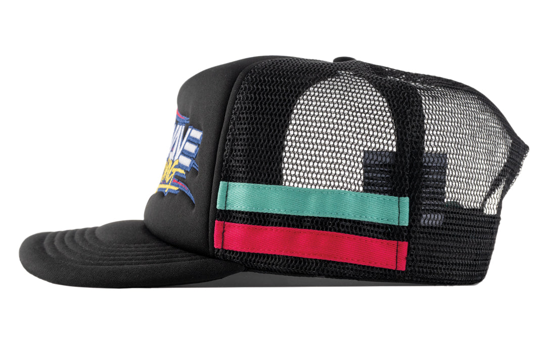 Heat Wave Y2K Racing Hat - Black