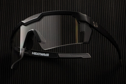 Future Tech Sunglasses: Black Frame Clear Lens Z87+