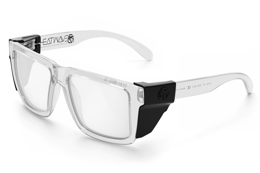 XL VISE Z87 Sunglasses Vapor Clear Frame: Tuff-Tec Clear Lens