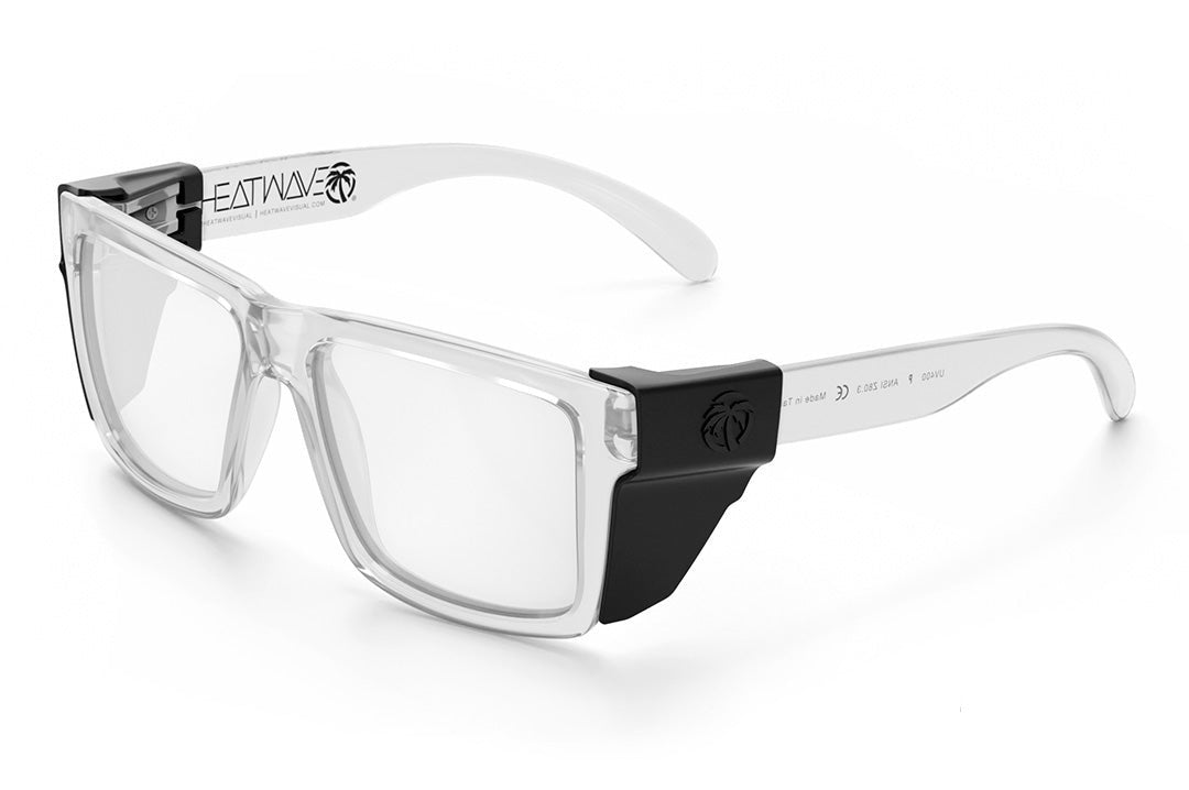 VISE Z87 Sunglasses Vapor Clear Frame: Tuff-Tec Clear Lens