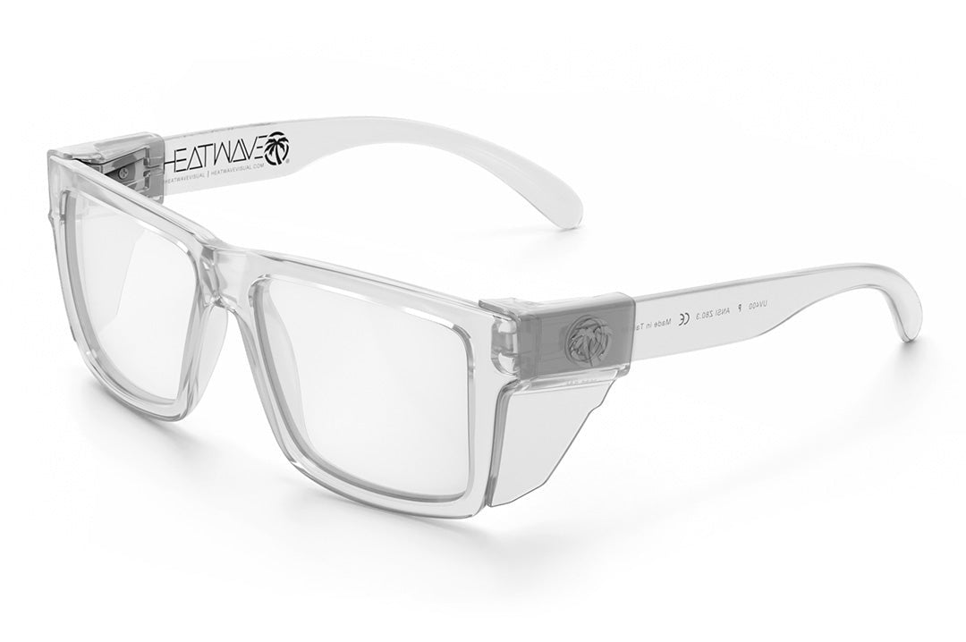 VISE Z87 Sunglasses Vapor Clear Frame: Tuff-Tec Clear Lens