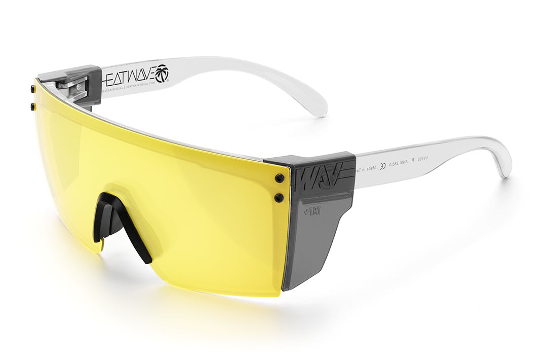 Lazer Face Glasses: HI-VIS YELLOW Z87