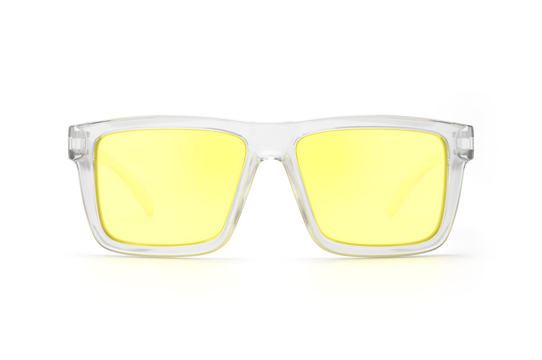 XL VISE Z87 Sunglasses Vapor Clear Frame: Hi-Vis Yellow Lens