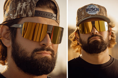 Vector Sunglasses: Gold Z87+
