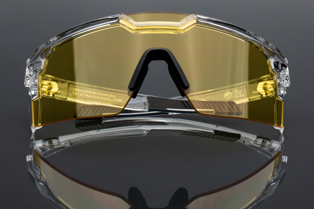 Future Tech Sunglasses: Vapor Clear Frame Hi-Vis Yellow Lens Z87+