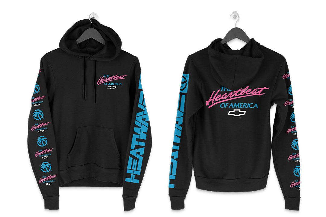 Heat Wave X Chevrolet Heartbeat of America Sweatshirt - Pink and Blue
