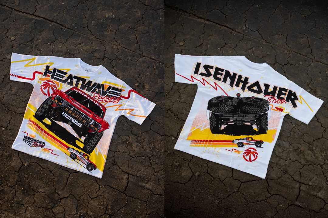 Heat Wave ISENHOUER Racing T-Shirt WHITE