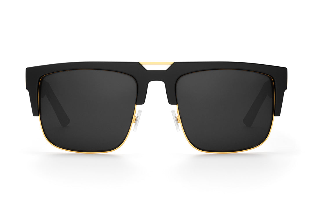 Interceptor Sunglasses: Black/Gold