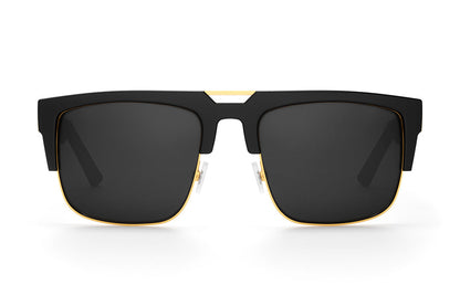 Interceptor Sunglasses: Black/Gold