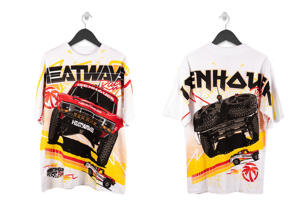 Heat Wave ISENHOUER Racing T-Shirt WHITE