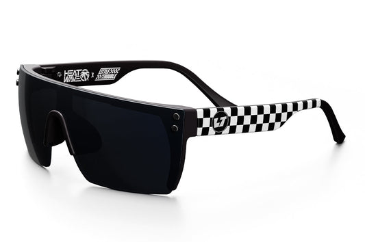 Kids Lazer Face Sunglasses: Little Trouble X Heat Wave Checkered Flag