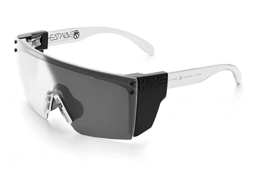 Lazer Face Glasses: VAPOR CLEAR Frame Photochromic Lens Z87