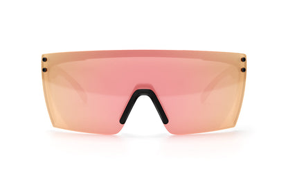 Lazer Face Sunglasses: Rose Gold Z.87