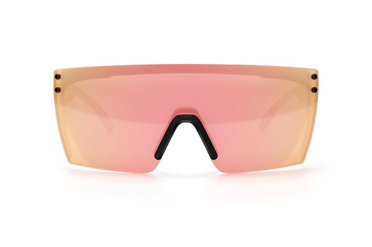 Lazer Face Sunglasses: Rose Gold Z.87