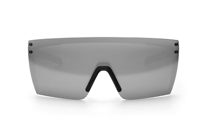 Performance Lazer Face Sunglasses: Silver Z87+