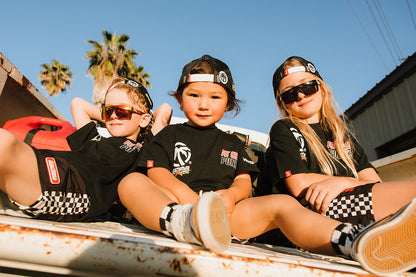 Little Trouble X Heat Wave Kids Boardies