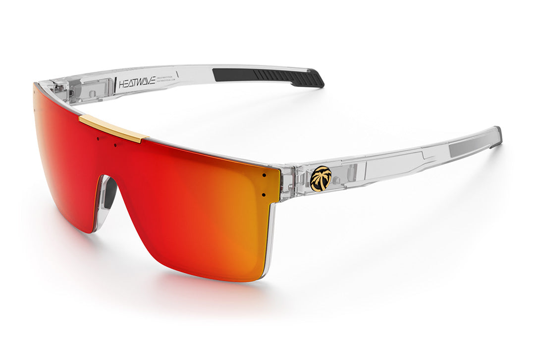 Performance Quatro Sunglasses: Vapor Clear Frame Sunblast Lens Z87+
