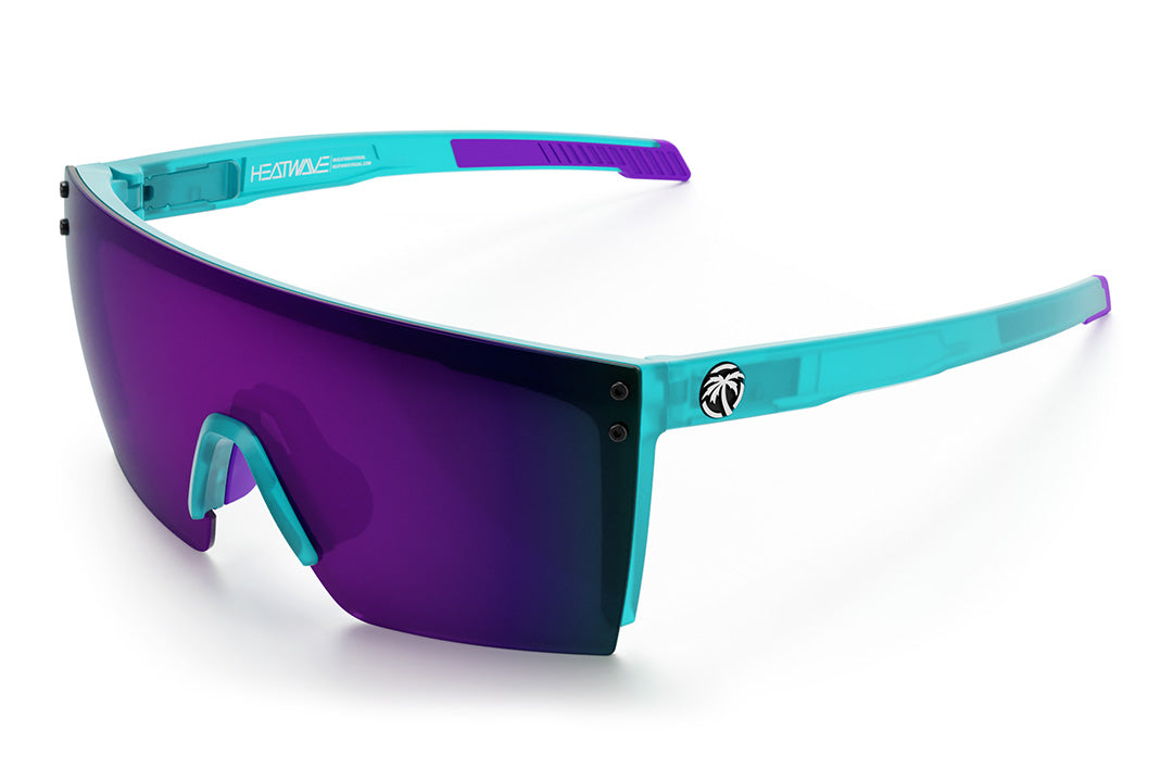 Performance XL Lazer Face Sunglasses: Aqua Frost Z87+