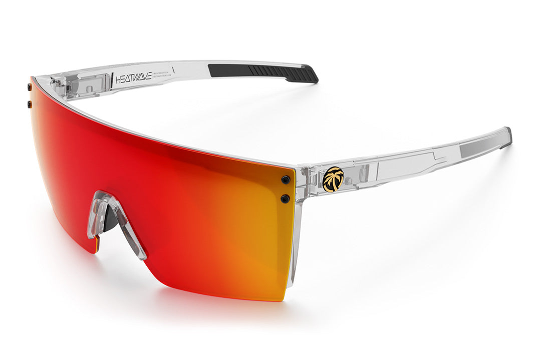Performance XL Lazer Face Sunglasses: Vapor Clear Frame Sunblast Lens Z87+