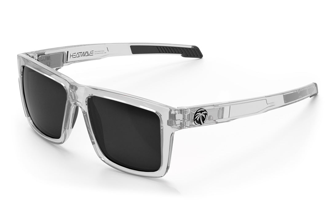 Performance Vise Sunglasses: Vapor Clear Frame Black Lens Z87+
