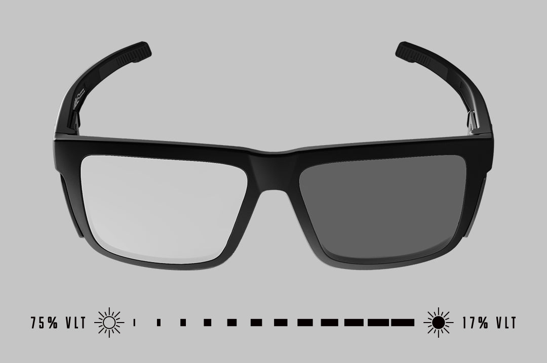 Performance Vise Sunglasses: VAPOR CLEAR Frame Photochromic Lens Z87+