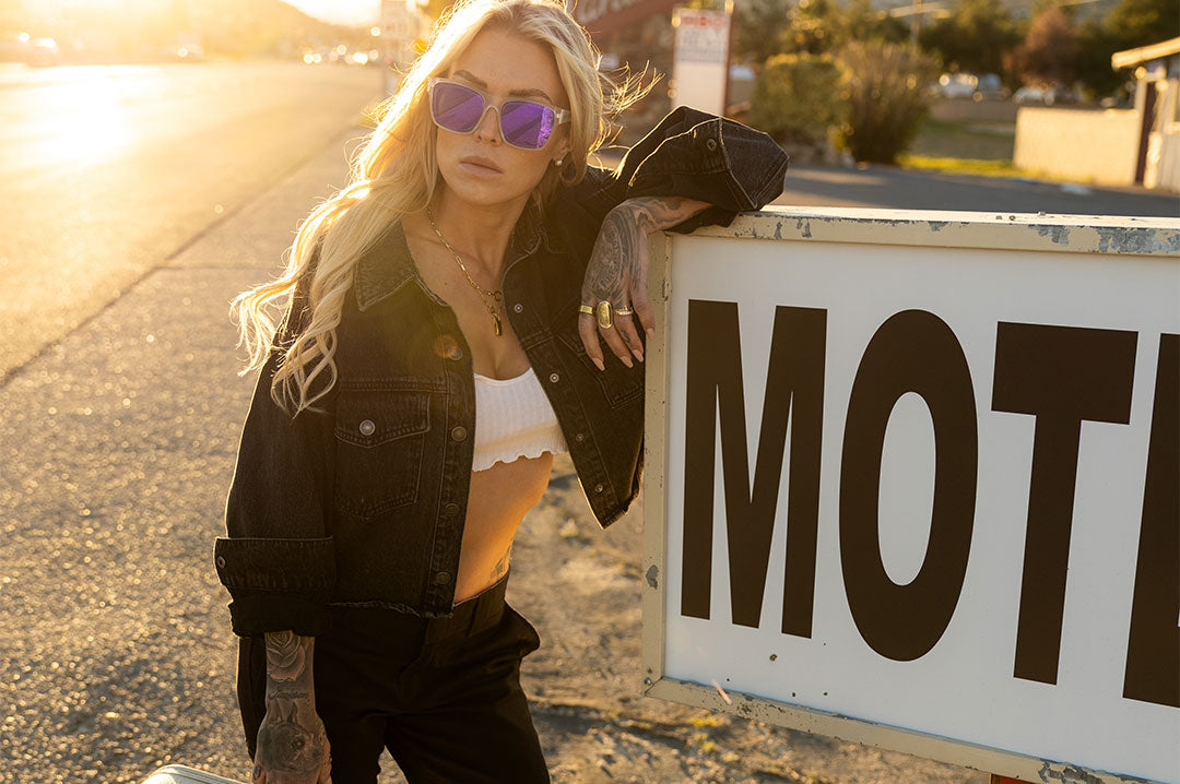 Marylin Sunglasses: Vapor Frost