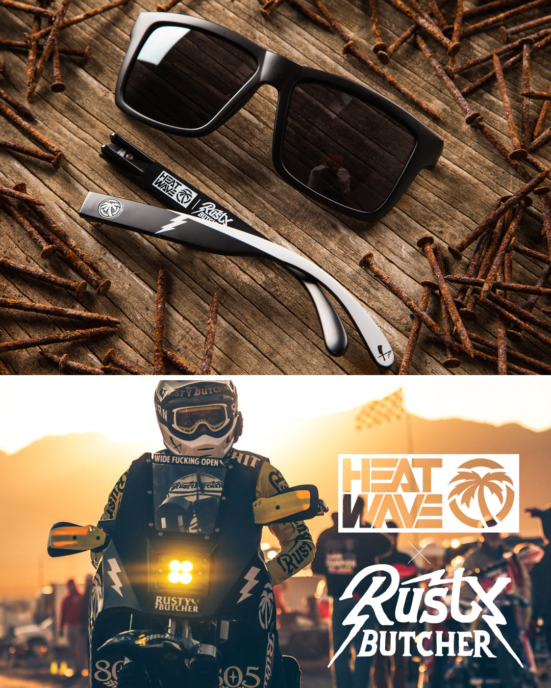 VISE Sunglasses: Rusty Butcher Customs