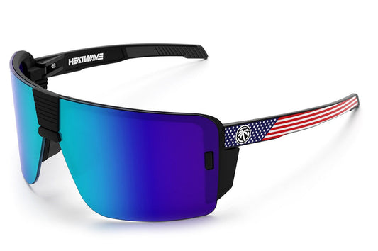 XL Vector Sunglasses: USA Stars and Stripes Customs Z87+