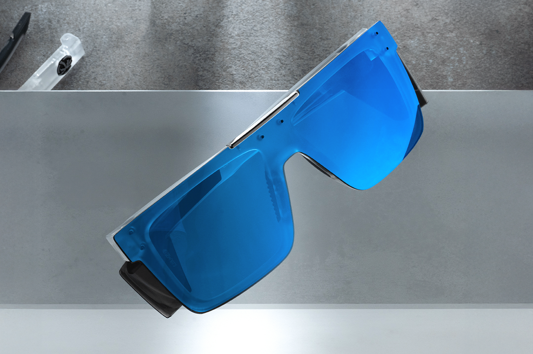 Performance Quatro Sunglasses: Vapor Frost Frame Coastal Lens Z87+