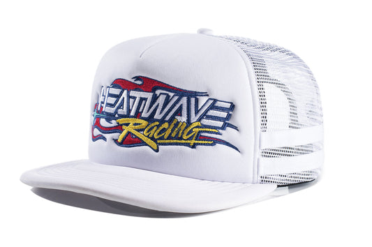 Heat Wave Y2K Racing Hat - White