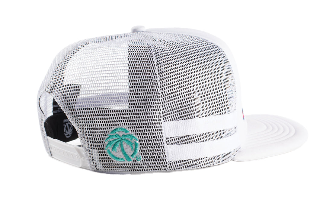Heat Wave Y2K Racing Hat - White