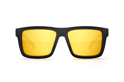 XL VISE Z87 Sunglasses Black Frame: Gold Lens