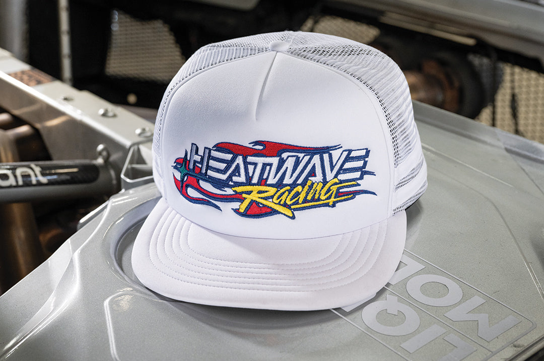 Heat Wave Y2K Racing Hat - White