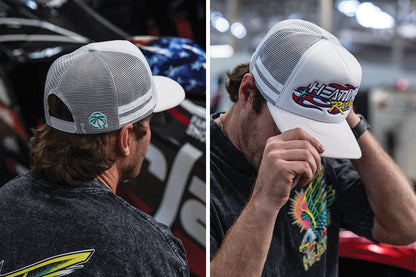 Heat Wave Y2K Racing Hat - White