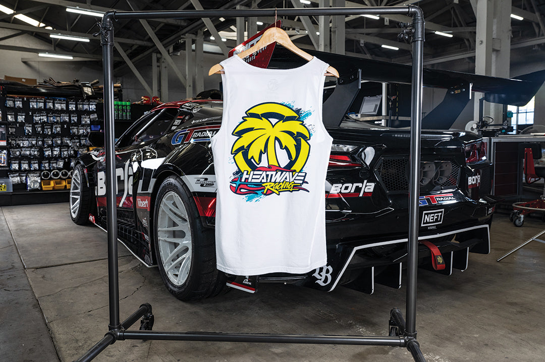 Heat Wave Y2K White Tank Top