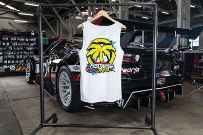 Heat Wave Y2K White Tank Top