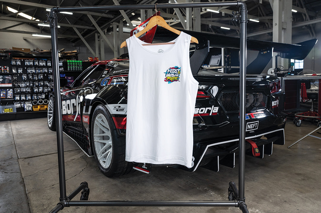 Heat Wave Y2K White Tank Top