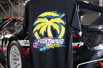 Heat Wave Y2K Racing Black T-Shirt