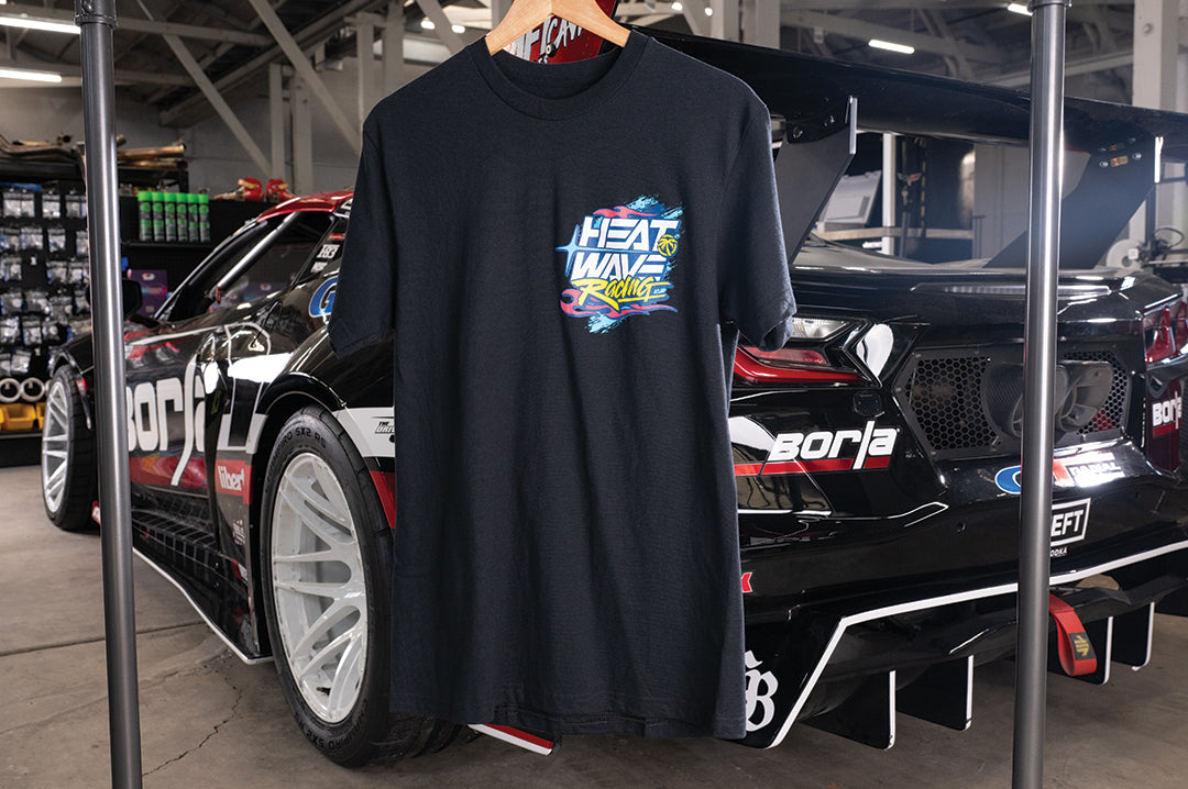 Heat Wave Y2K Racing Black T-Shirt