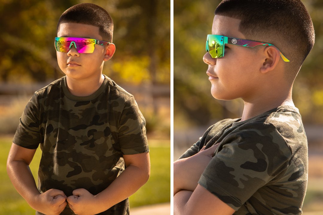 Kids Lazer Face Sunglasses: Aqua Splash