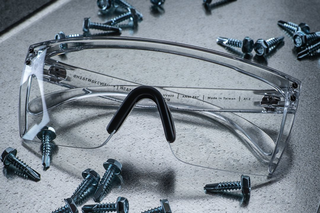Lazer Face Glasses: CLEAR Z87