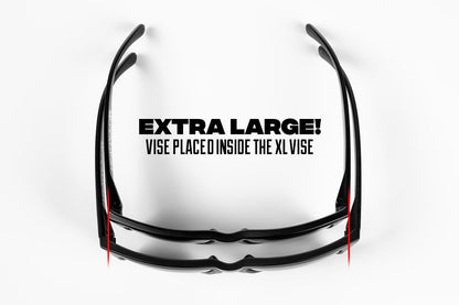 XL VISE Z87 Sunglasses Black Frame: Black Lens