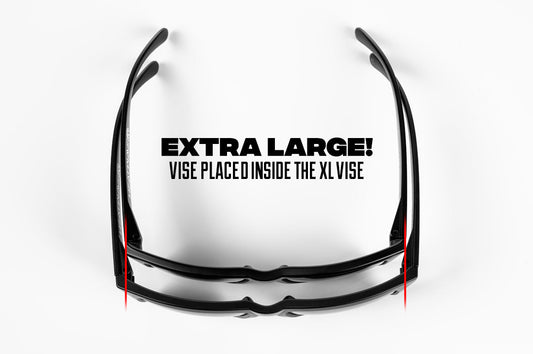 XL VISE Z87 Sunglasses Black Frame: Black Lens