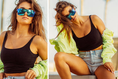 Quatro Z87 Sunglasses: Galaxy Blue