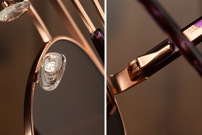 Incline Sunglasses: Velvet Tortoise Frame Rose Gold Lens