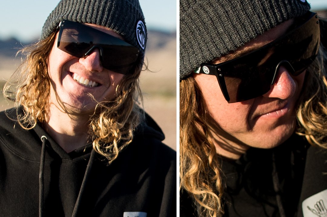 Lazer Face Sunglasses: Black Z87